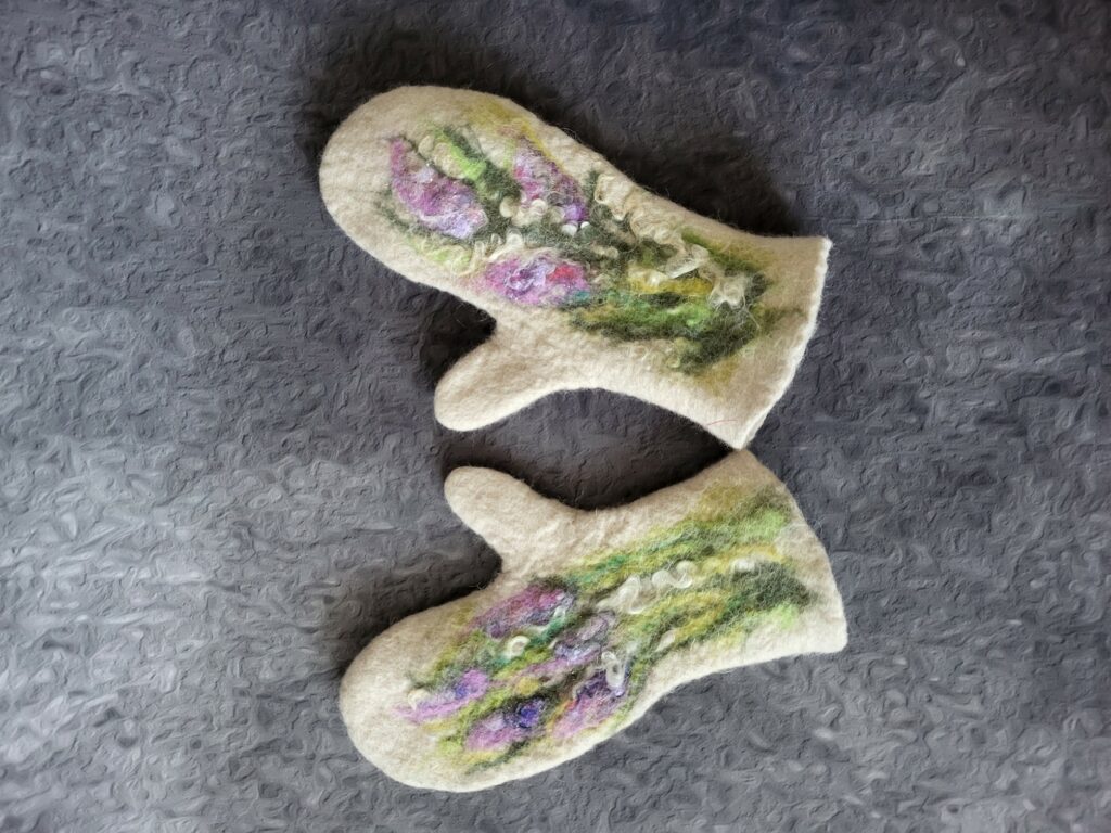Plstenie – rukavice